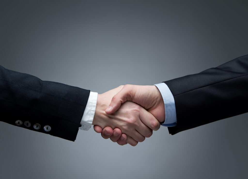 Business handshake